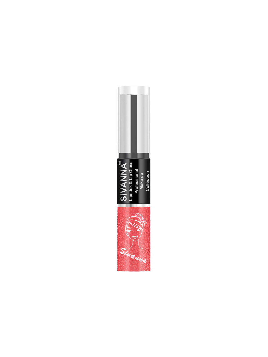Buy Sivanna Colors 2 In 1 Professional Makeup Lipstick & Lip Gloss DK061 22 Lipstick for Women