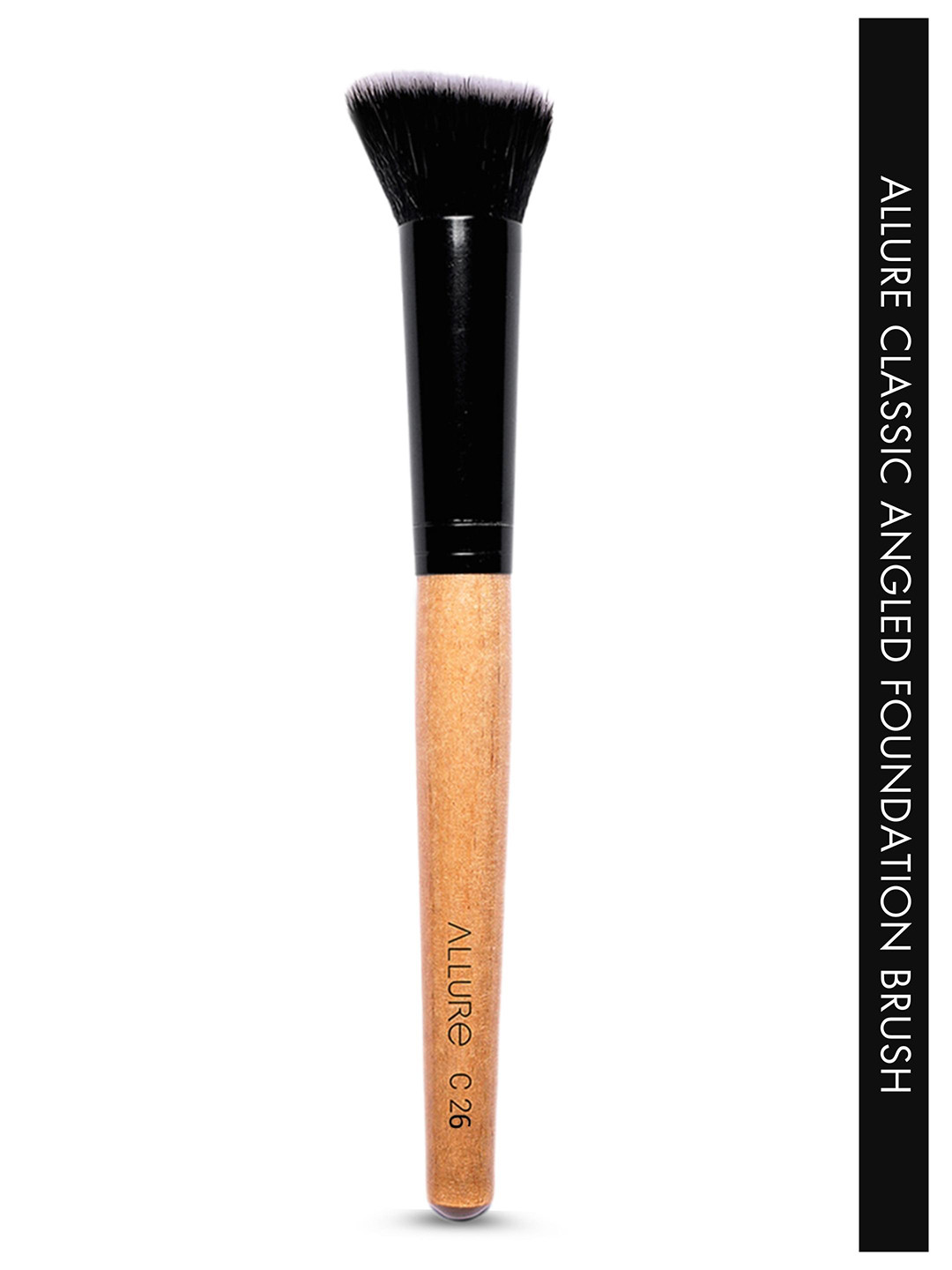 Buy ALLURE Wooden Angled Foundation Brush C 26 Face Brush for Women