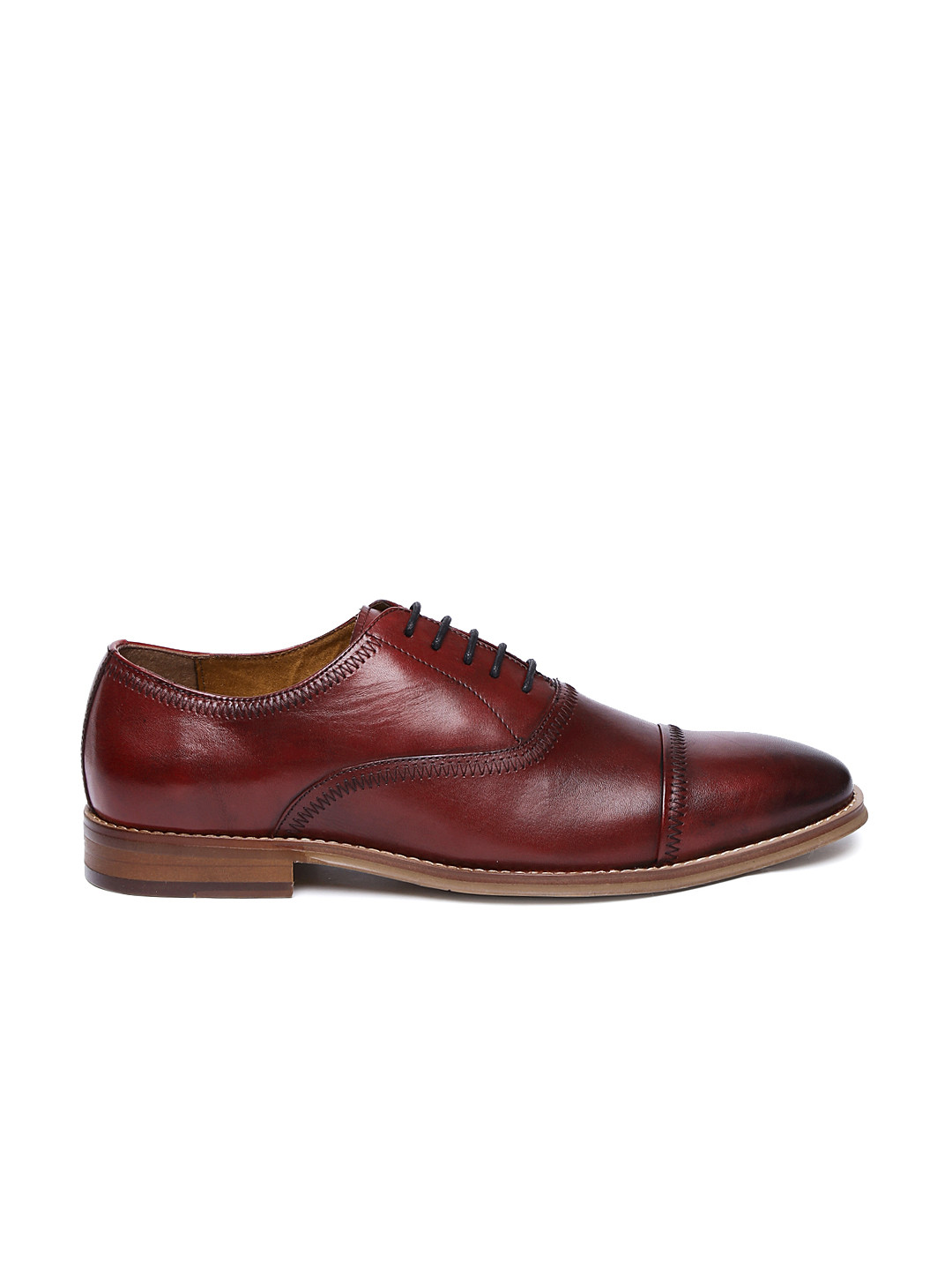 Buy Steve Madden Men Red Vesey Leather Oxford Shoes Formal Shoes for