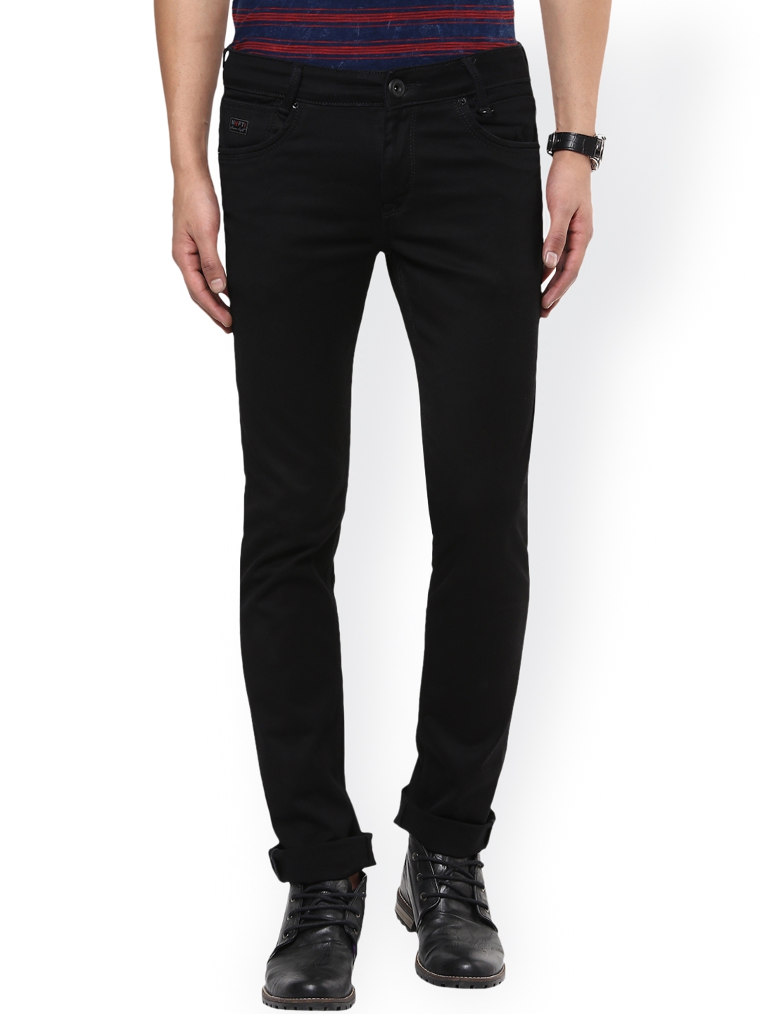 black stretchable jeans