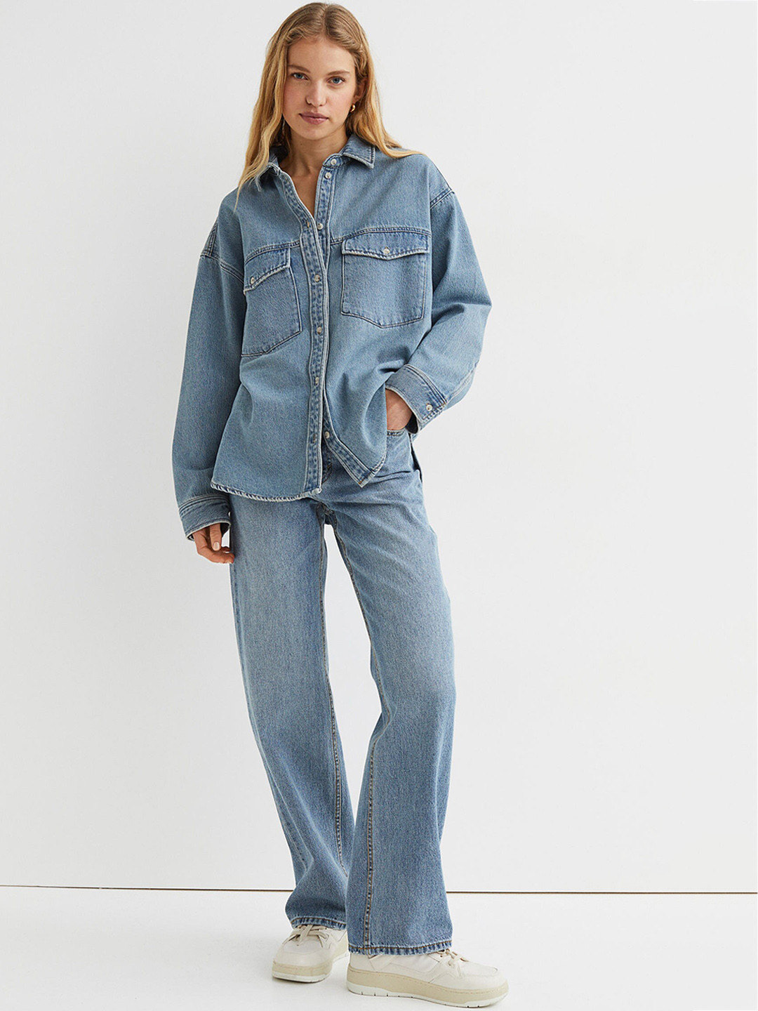 Buy H&M Women Blue Straight High Jeans Jeans for Women 17185834 Myntra