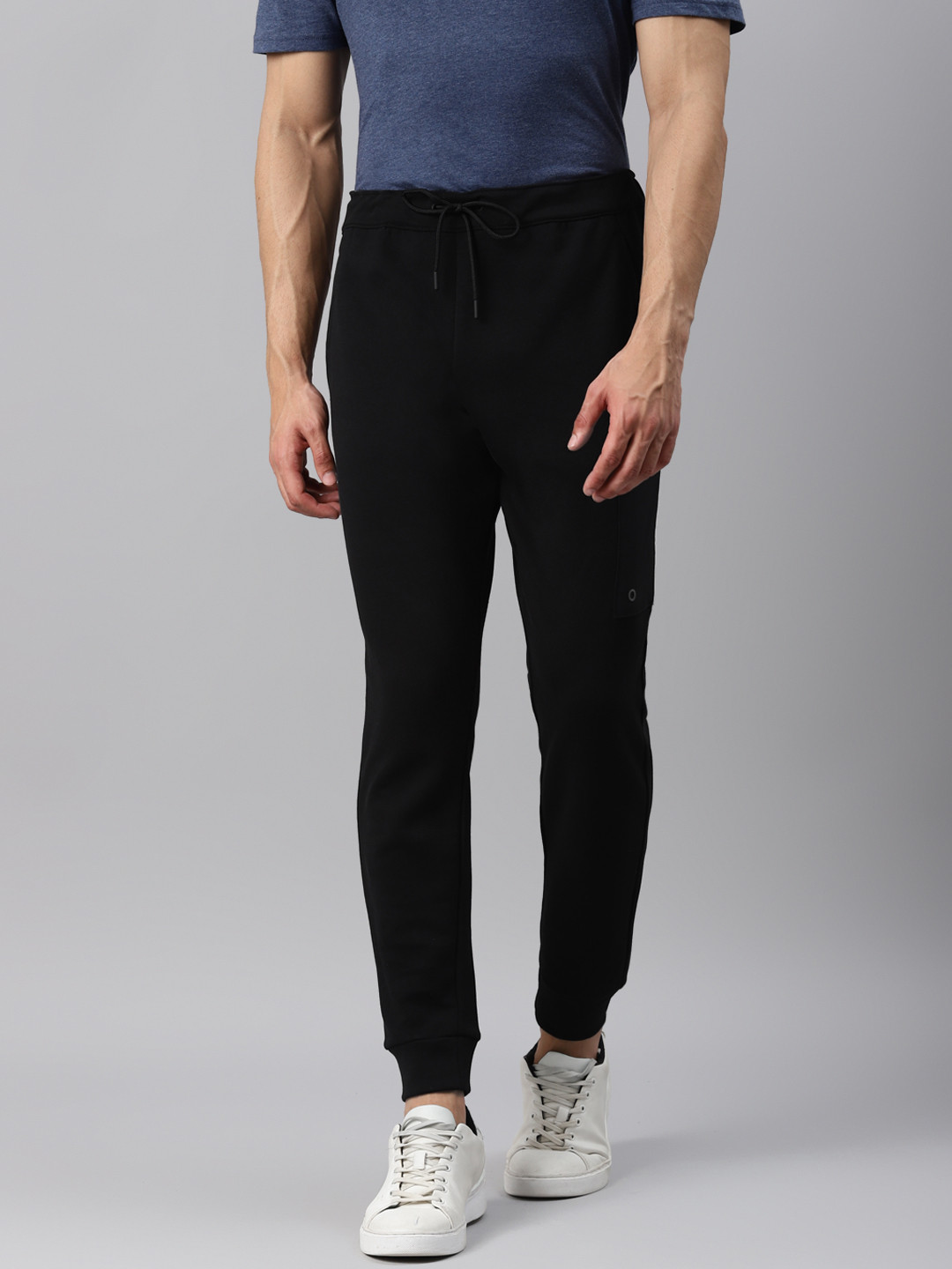 Buy Marks & Spencer Men Black Solid Joggers Track Pants for Men