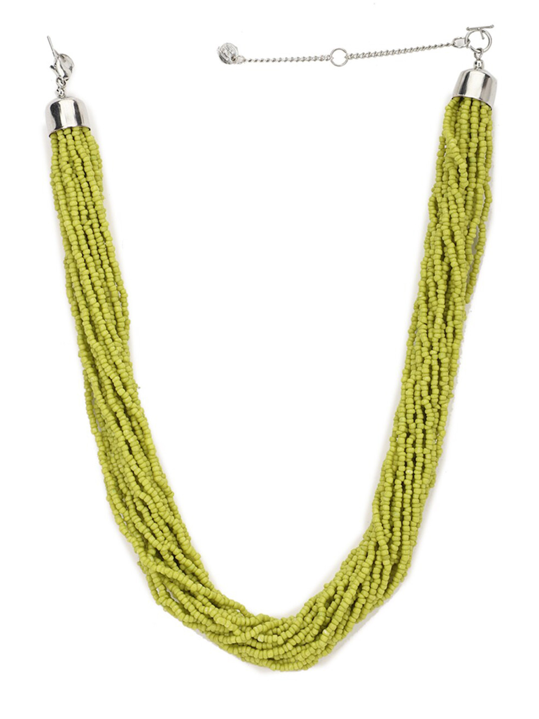 Buy FOREVER 21 Green Beaded Multistrands Necklace Necklace And Chains
