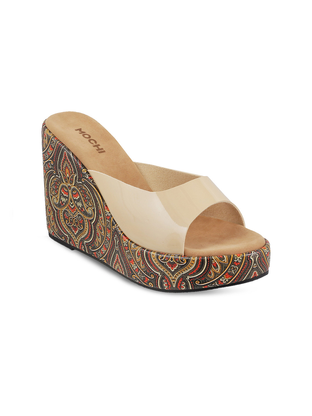 Buy Mochi Women Beige Platform Wedges Heels for Women 1719218 Myntra