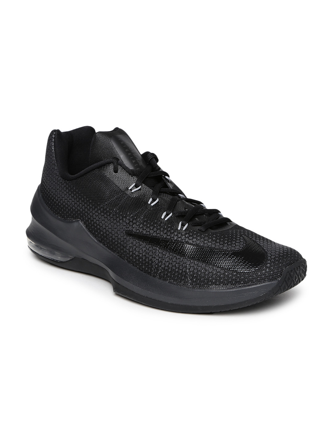 Buy Nike Men Black Air Max Infuriate Low Basketball Shoes Sports