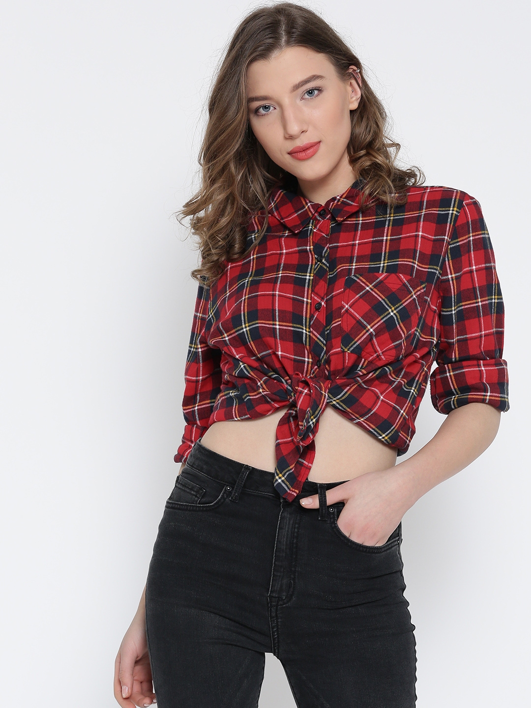 checked shirt for girl