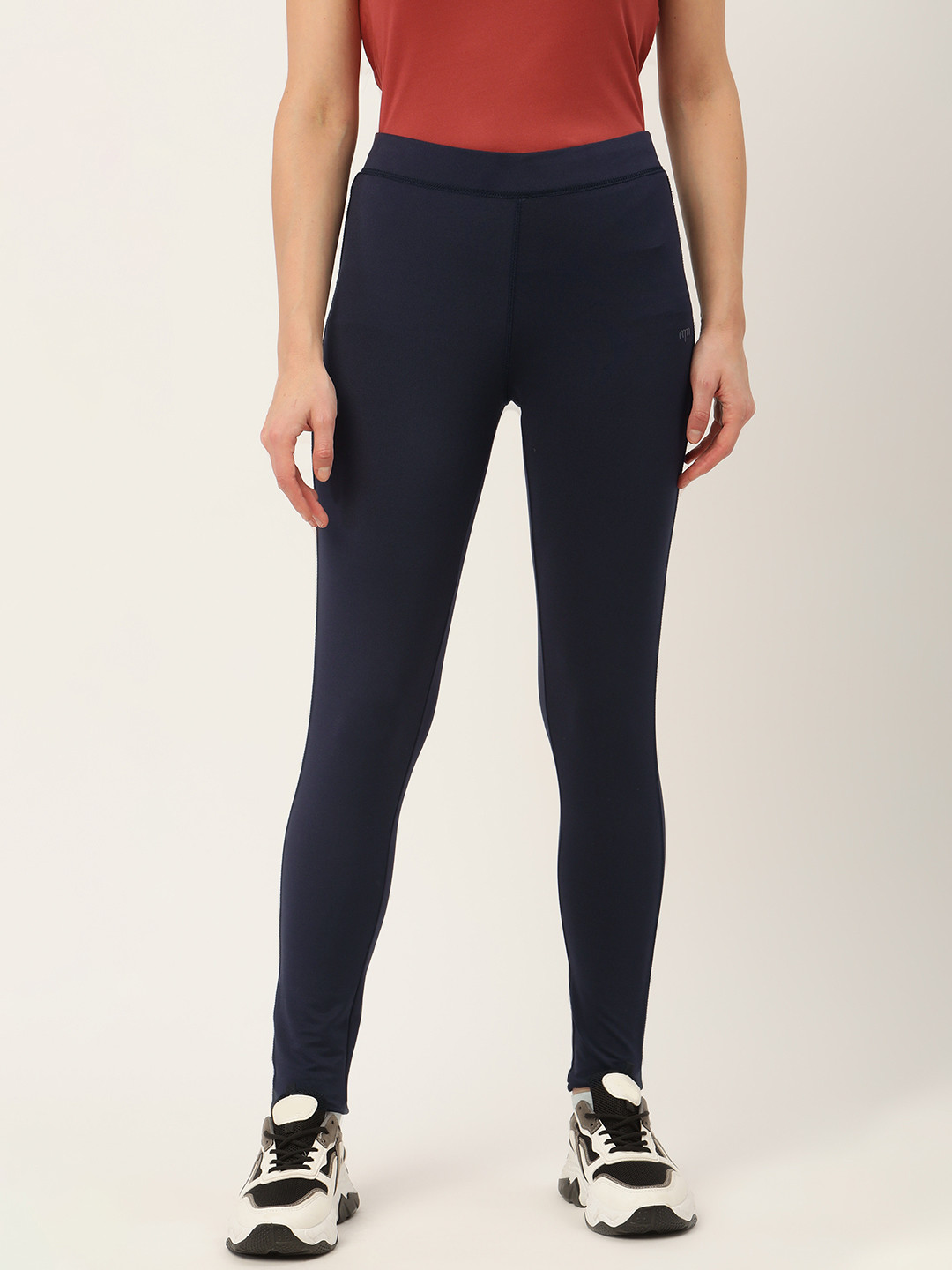 Buy Madame Women Navy Blue Track Pants Track Pants for Women 17195788