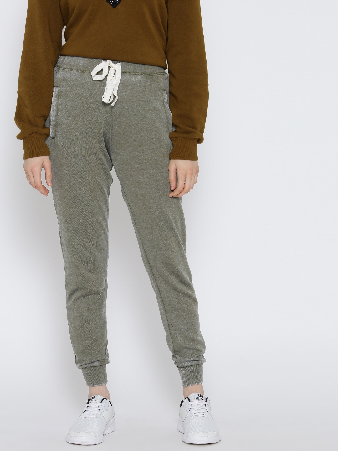 plus size olive green joggers