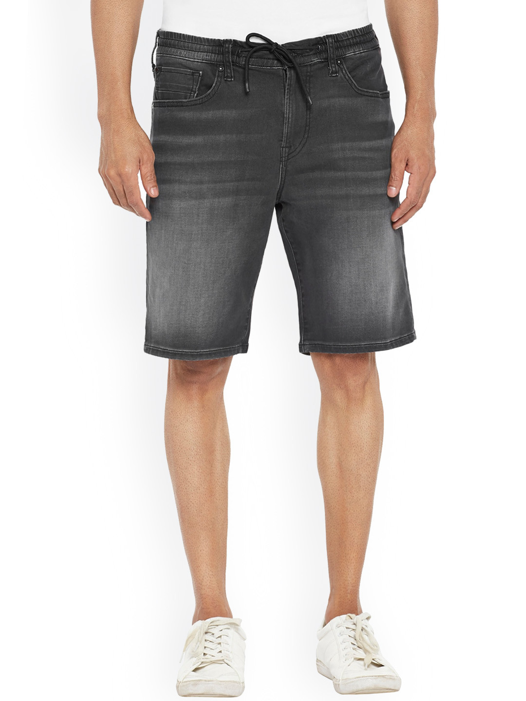 Buy EVERBLUE Men Washed Stretchable Denim Shorts Shorts for Men 17203432 Myntra