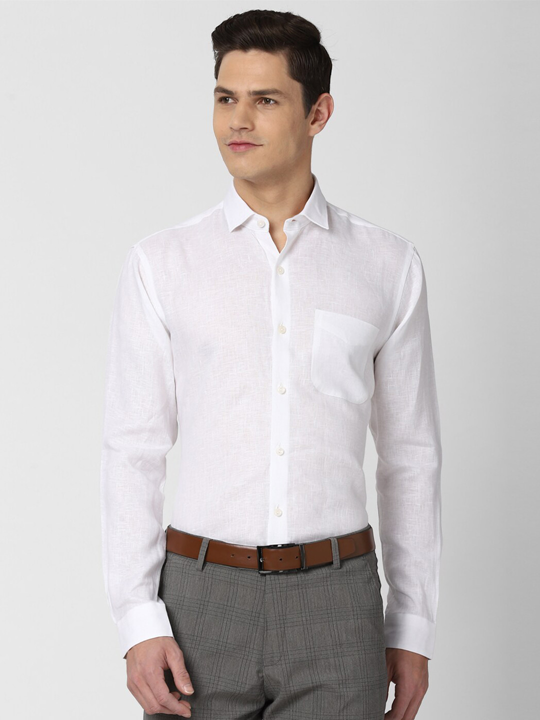 Buy Peter England Elite Men White Regular Fit Formal Shirt Shirts for