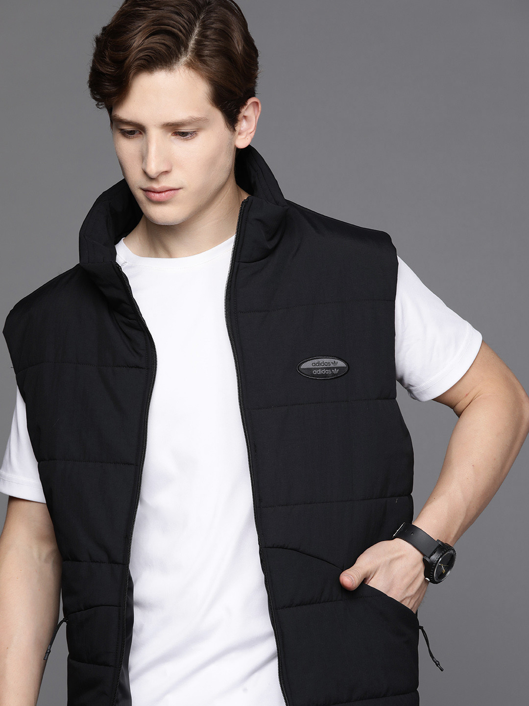 Buy ADIDAS Originals Men Black R.Y.V. Essent Sustainable Sporty Vest