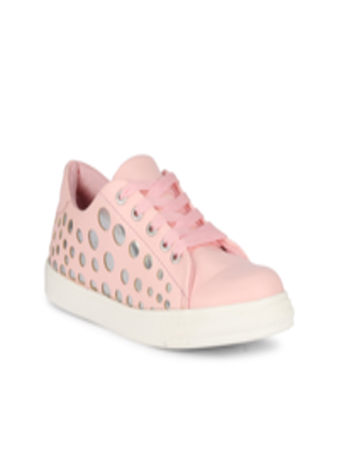 Buy MOZAFIA Women Pink Printed PU Sneakers - Casual Shoes for Women ...