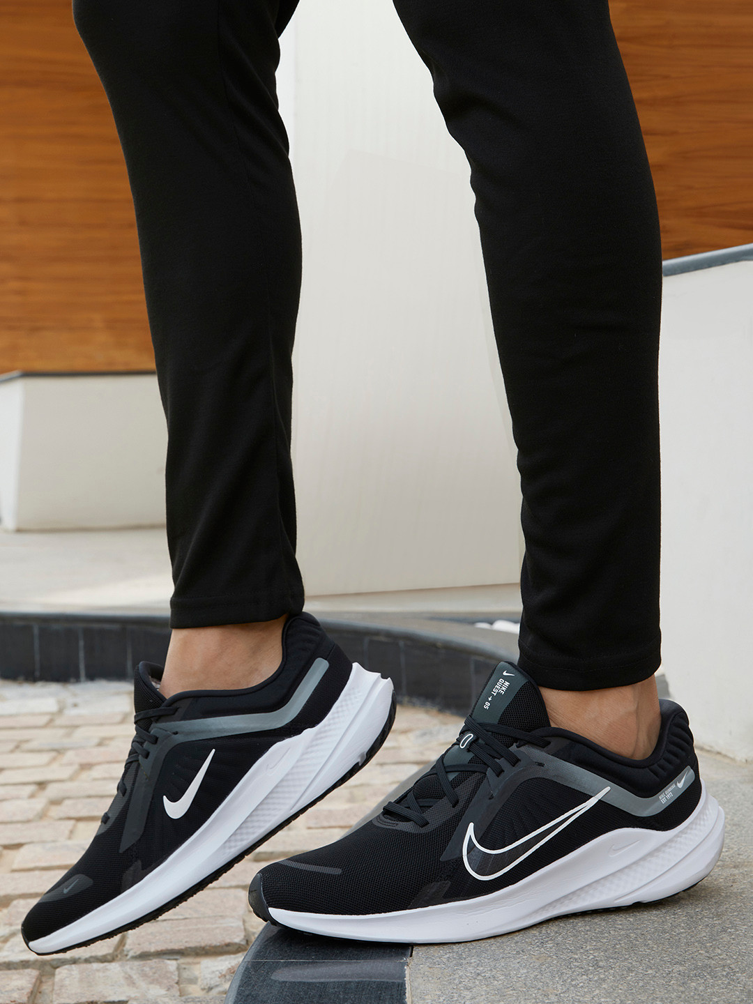 Buy Nike Men Black QUEST 5 Road Running Shoes Sports Shoes for Men