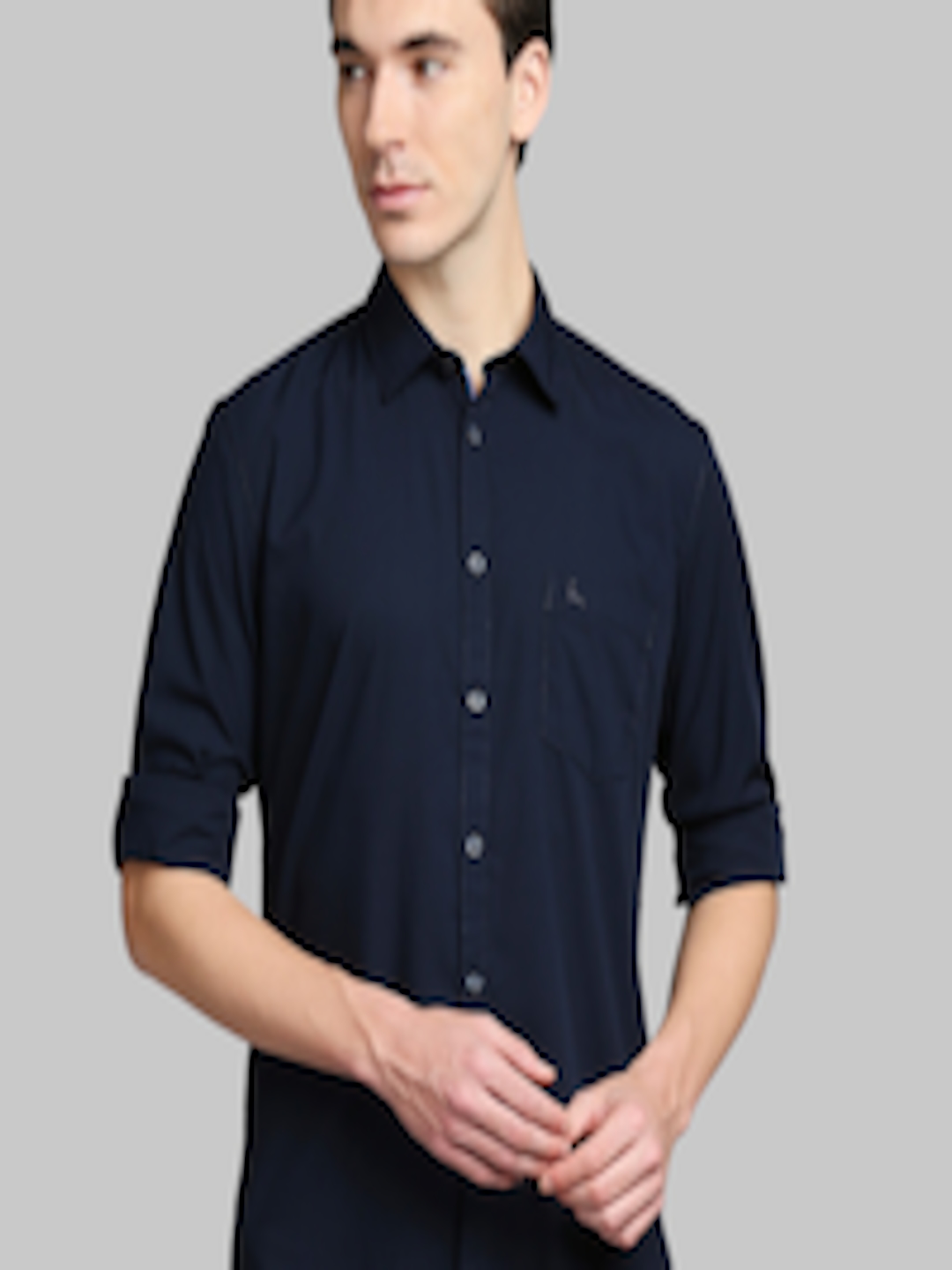 Buy Parx Men Blue Slim Fit Casual Shirt - Shirts for Men 17207508 | Myntra