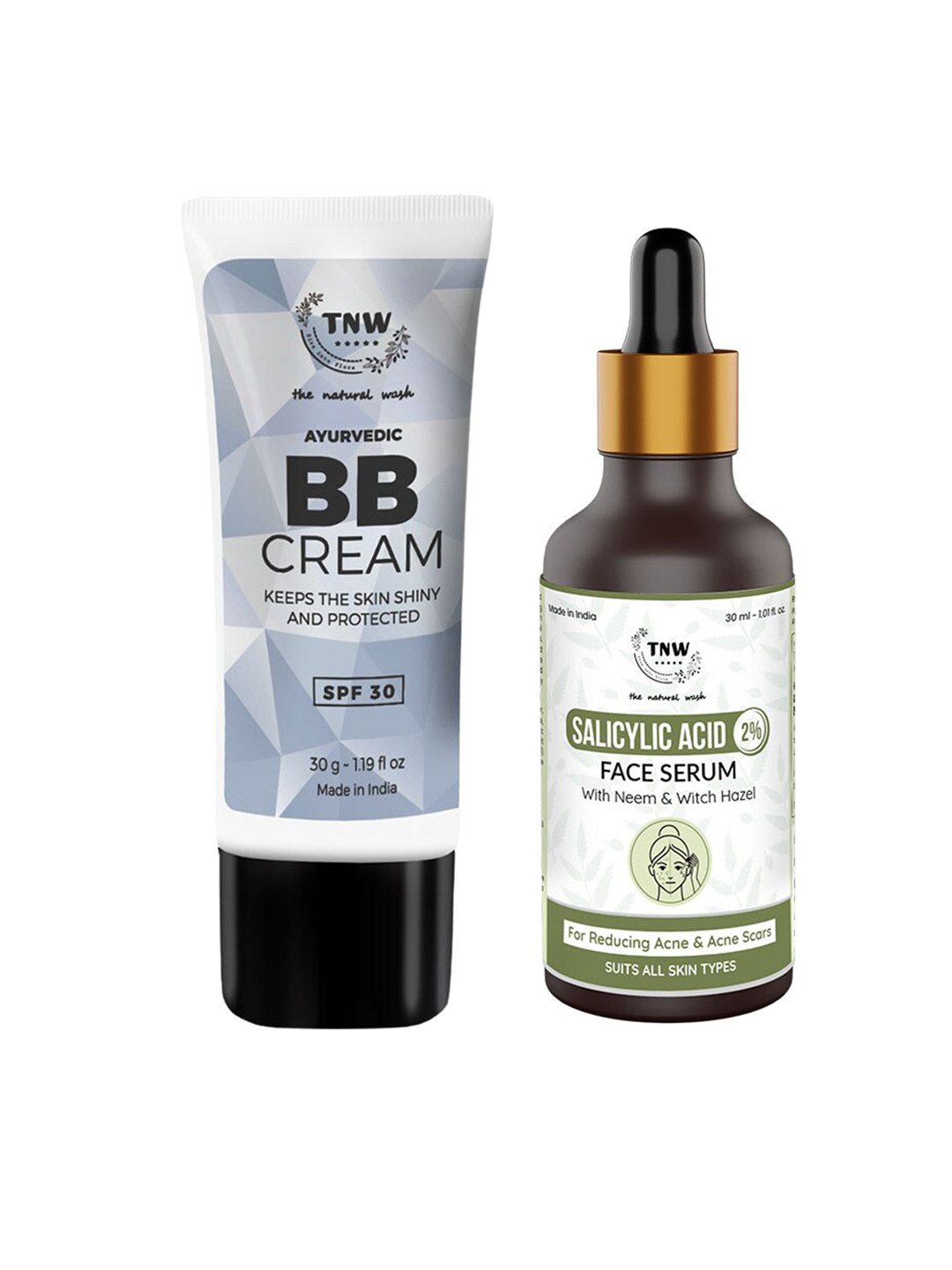 Buy TNW The Natural Wash Set Of BB Cream & Salicylic Acid Face Serum