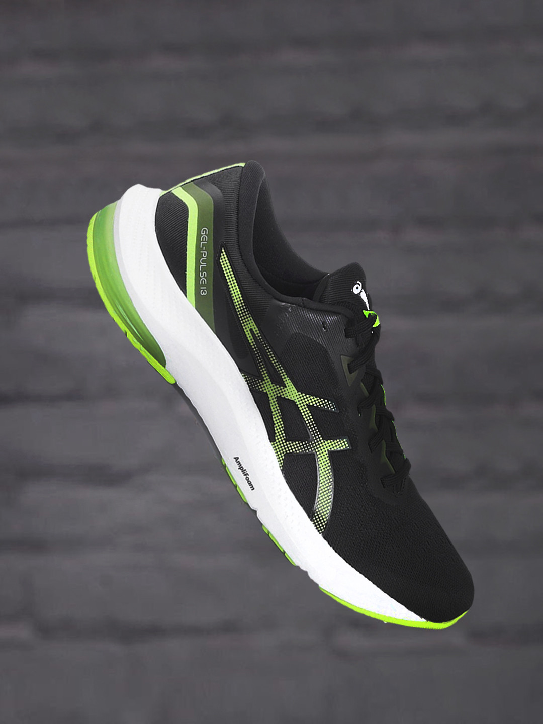 Buy ASICS Men Black Green Running GEL Pulse 13 Non Marking Shoes