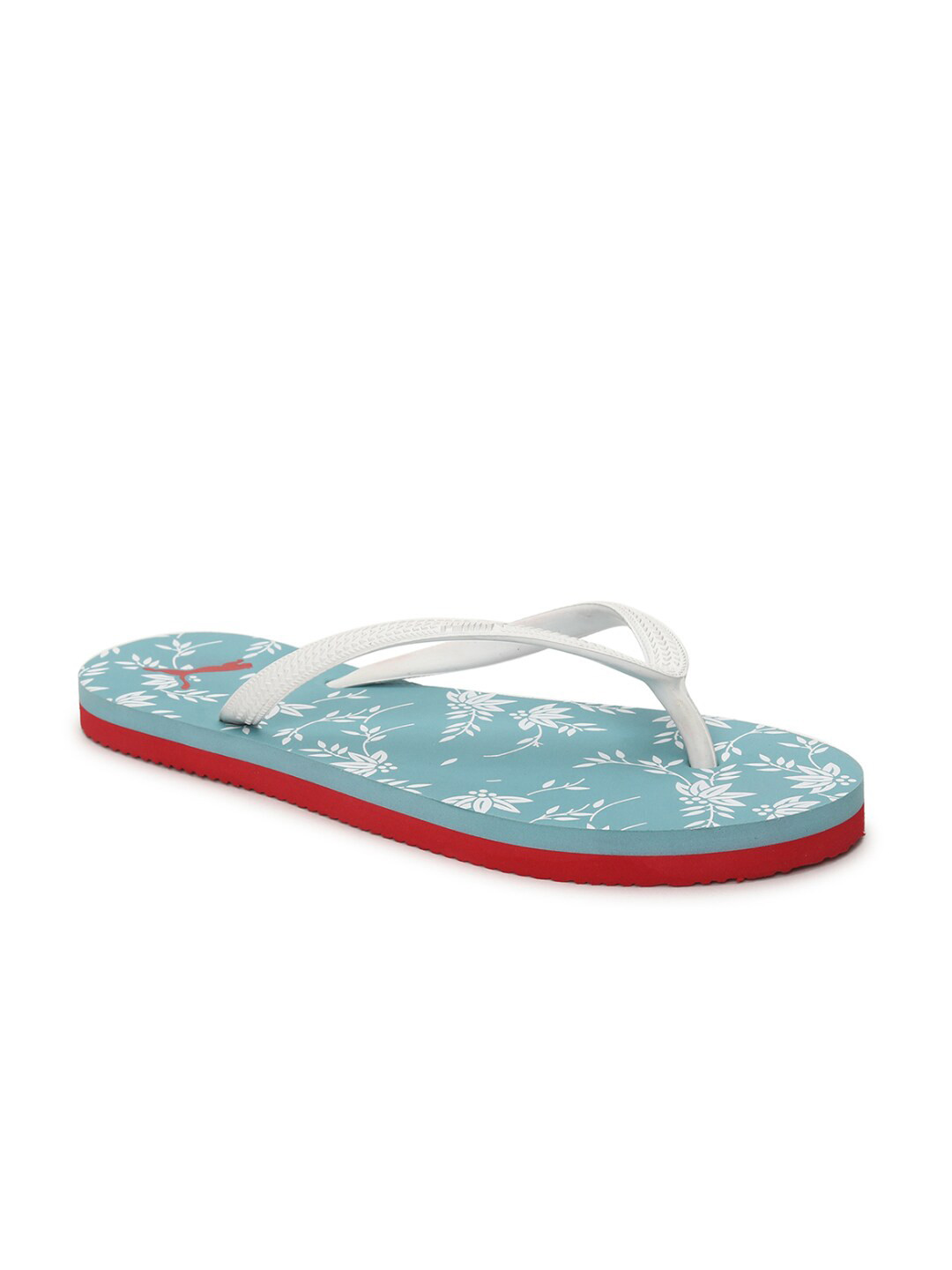 Buy Puma Women Blue & White Printed Thong Flip Flops - Flip Flops for