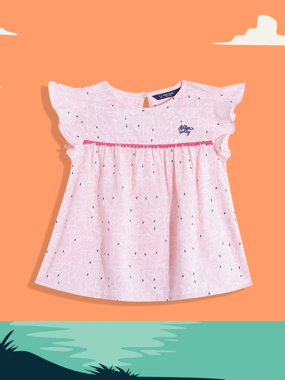 buy-allen-solly-junior-girls-pink-white-print-a-line-top-tops-for
