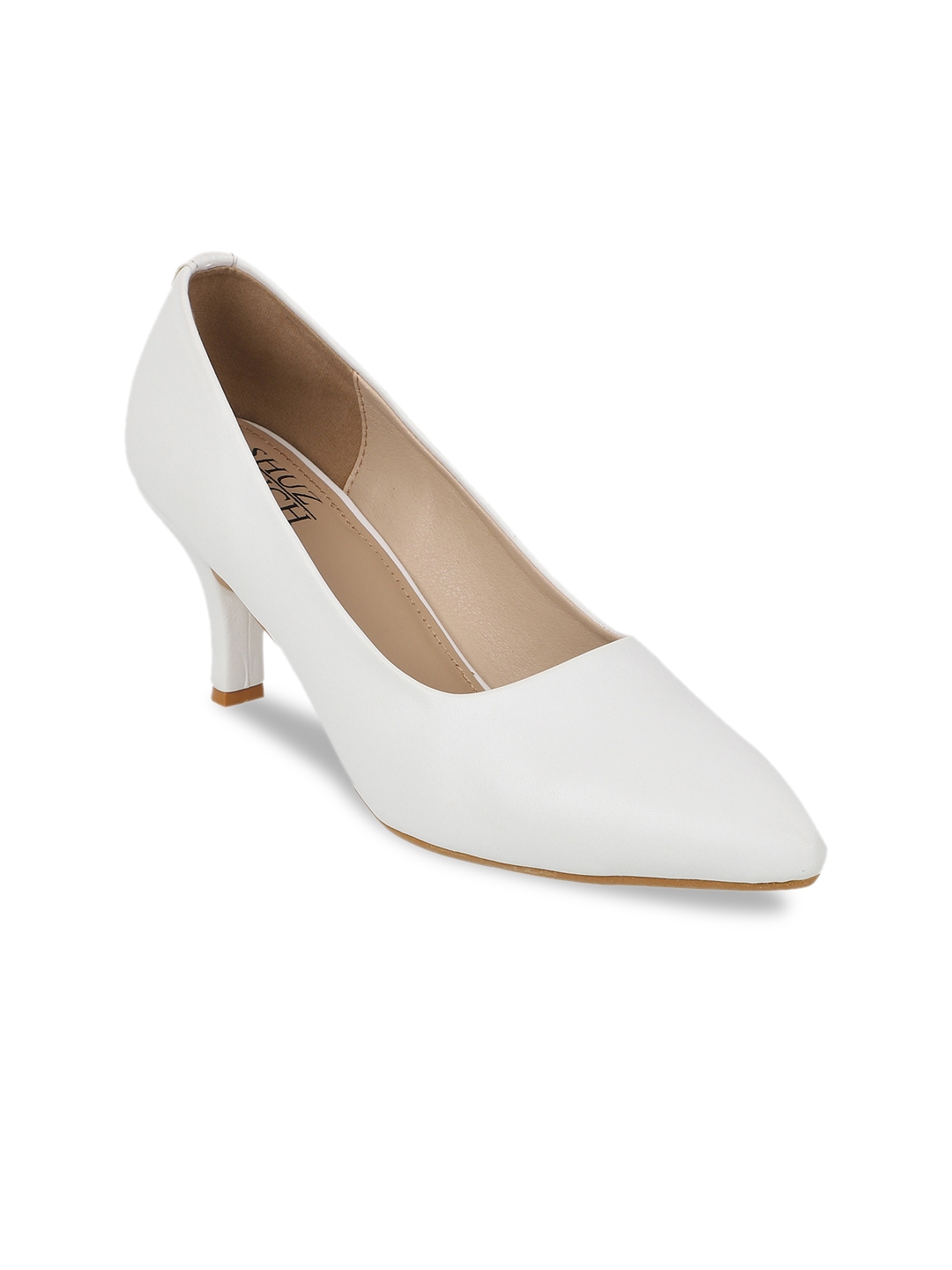 Buy SHUZ TOUCH White Stiletto Pumps - Heels for Women 17223832 | Myntra