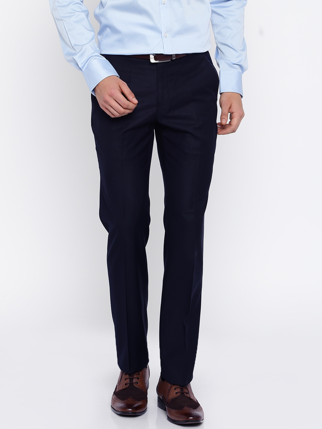 navy blue formal trousers mens