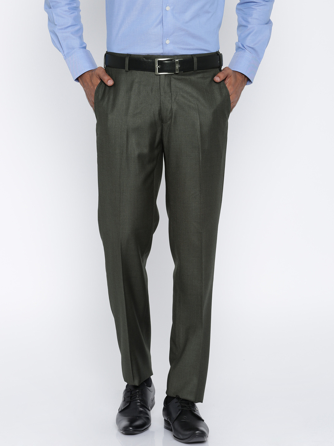 Buy Raymond Charcoal Grey Formal Trousers - Trousers for Men 1722507 ...