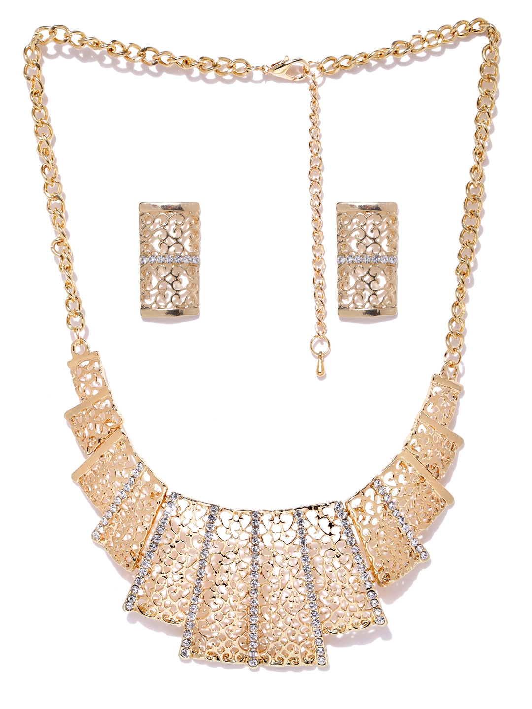 Buy Shining Diva Fashion Gold Toned Stone Studded Jewellery Set ... Buy Shining Diva Fashion Gold Toned Stone Studded Jewellery Set ...