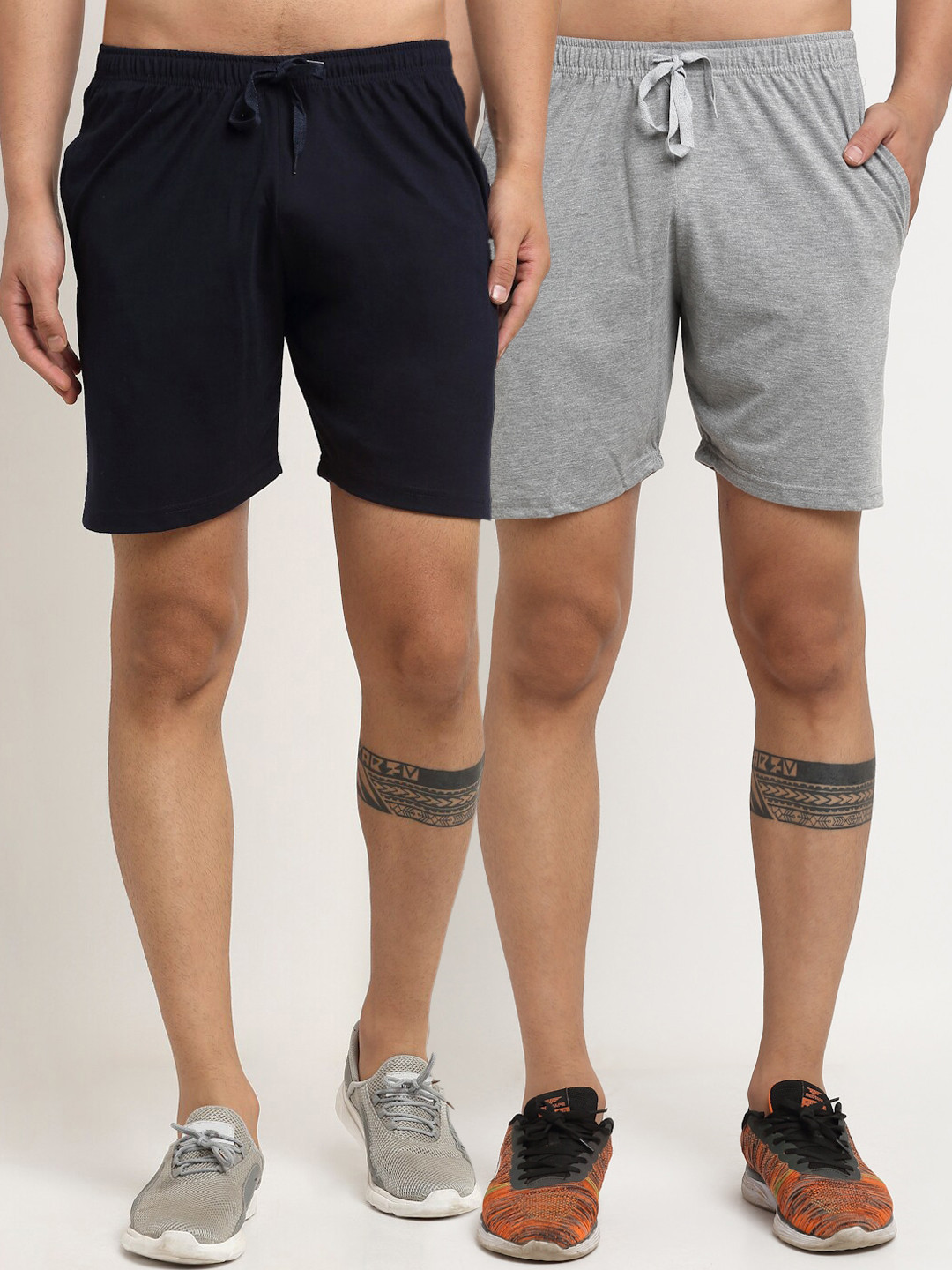 Buy VIMAL JONNEY Men Pack Of 2 Grey Shorts Shorts for Men 17230848