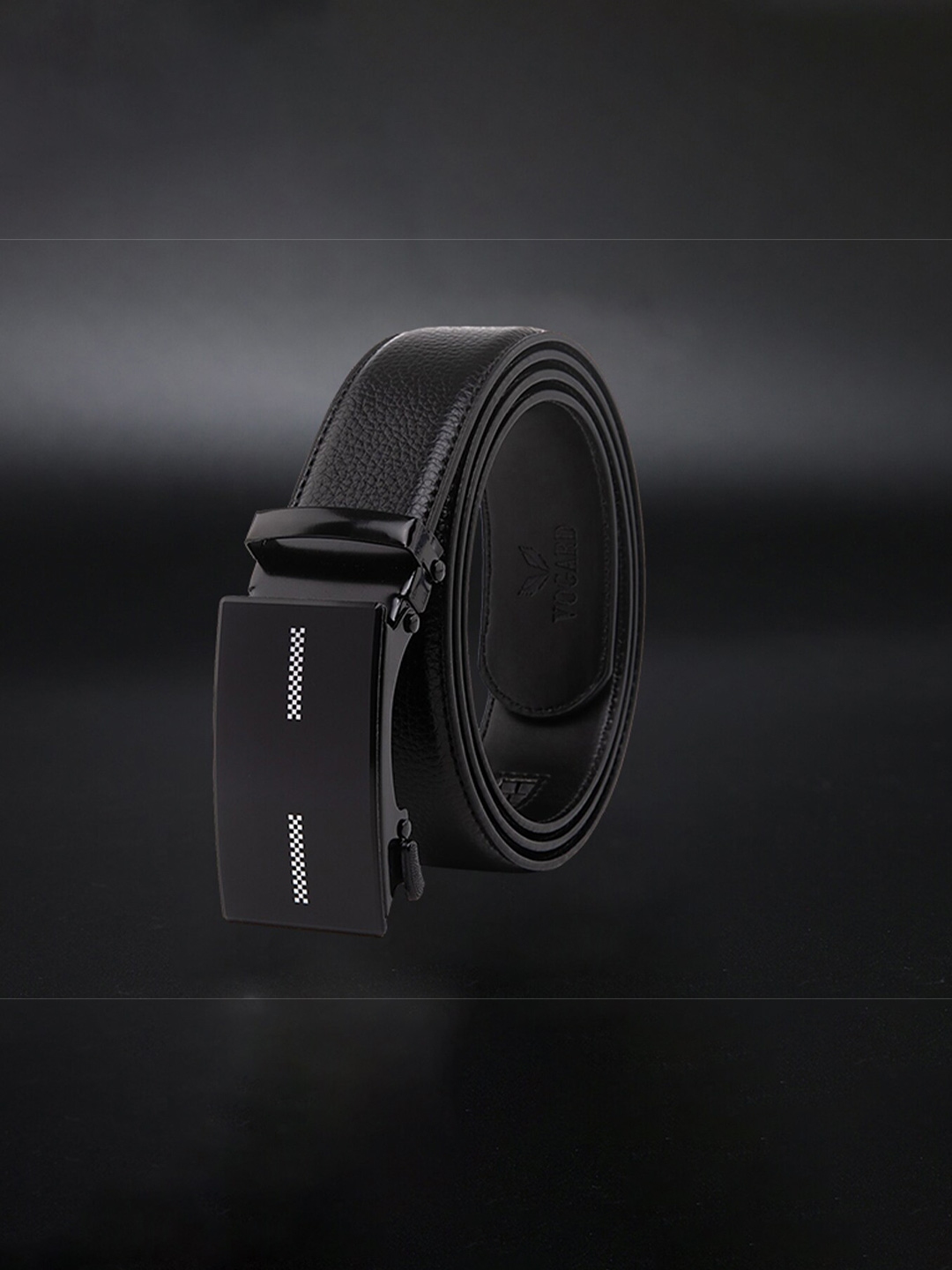 Buy VOGARD Men Black PU Auto Lock Buckle Belt - Belts for Men 17233160 ...