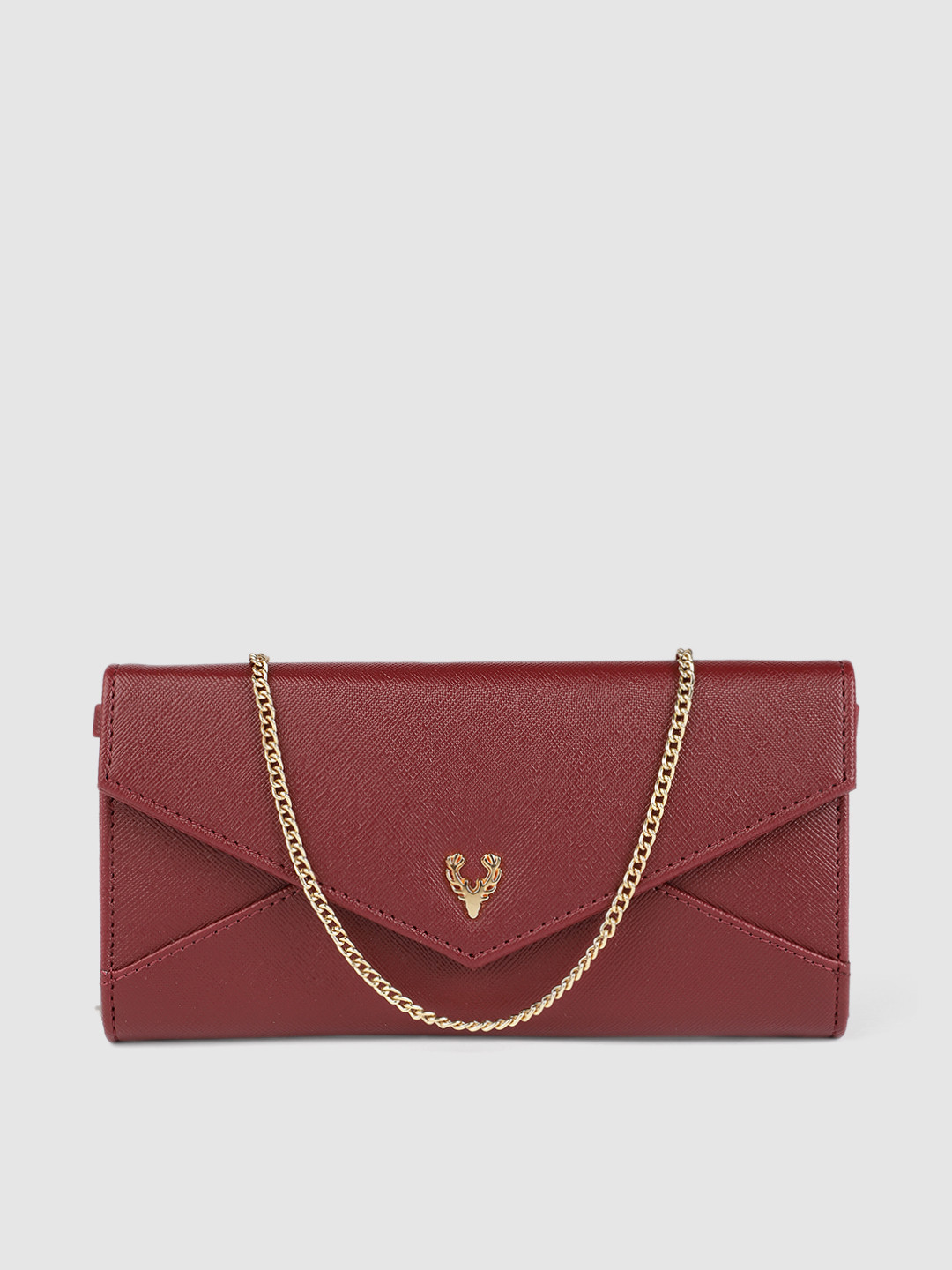 Buy Allen Solly Maroon Envelope Clutch Clutches for Women 17246602