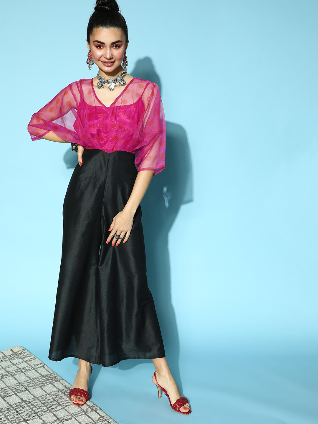 Buy Shae By SASSAFRAS Women Green Ethnic Motifs All In The Details Jumpsuit Jumpsuit