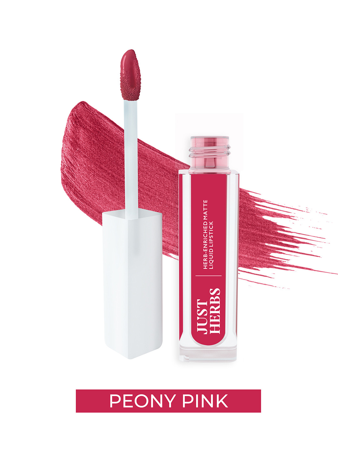 Buy Just Herbs Herb Enriched Matte Liquid Lipstick 2 Ml Peony Pink 06