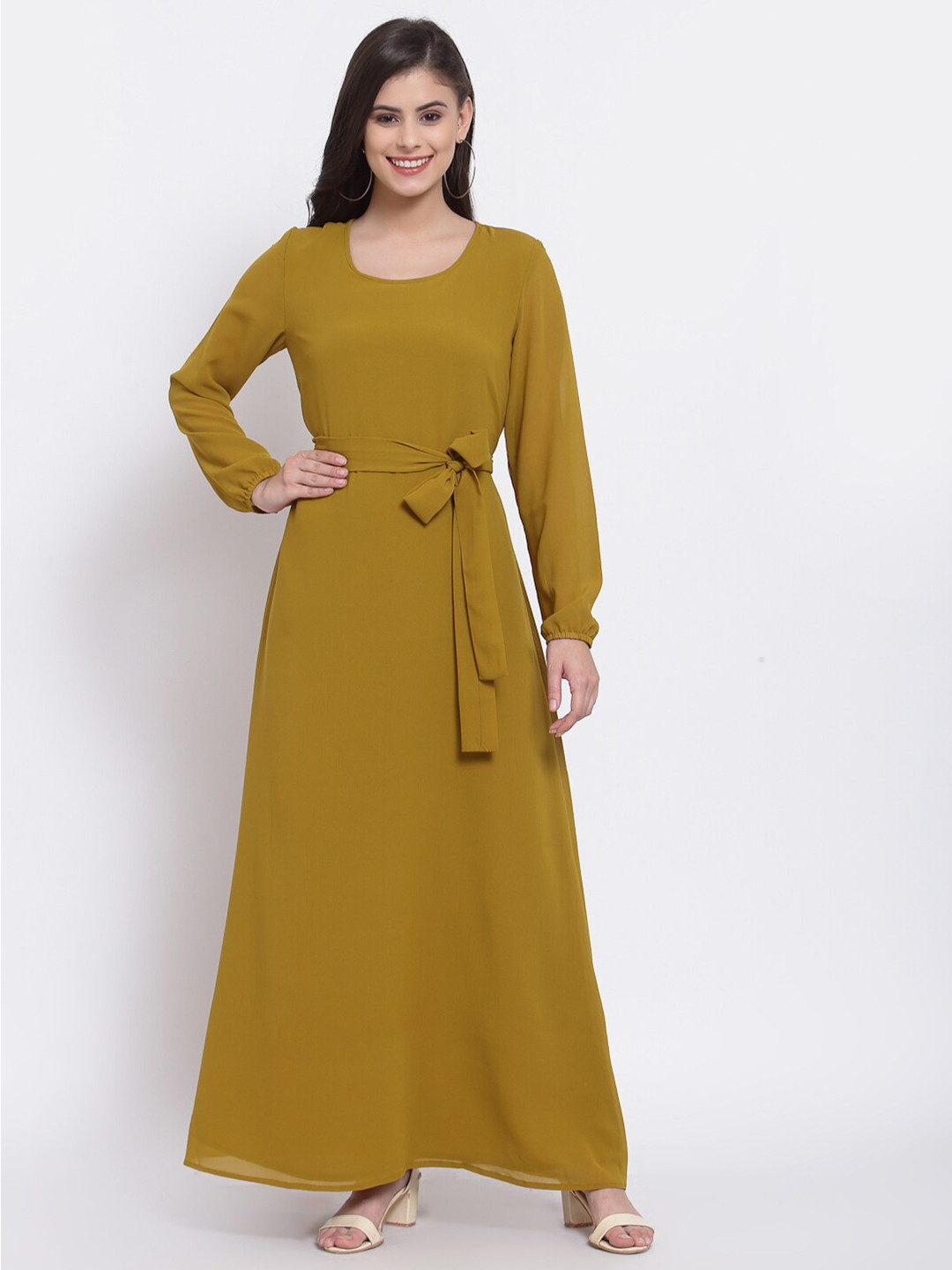 Buy Just Wow Green Formal Maxi Dress Dresses for Women