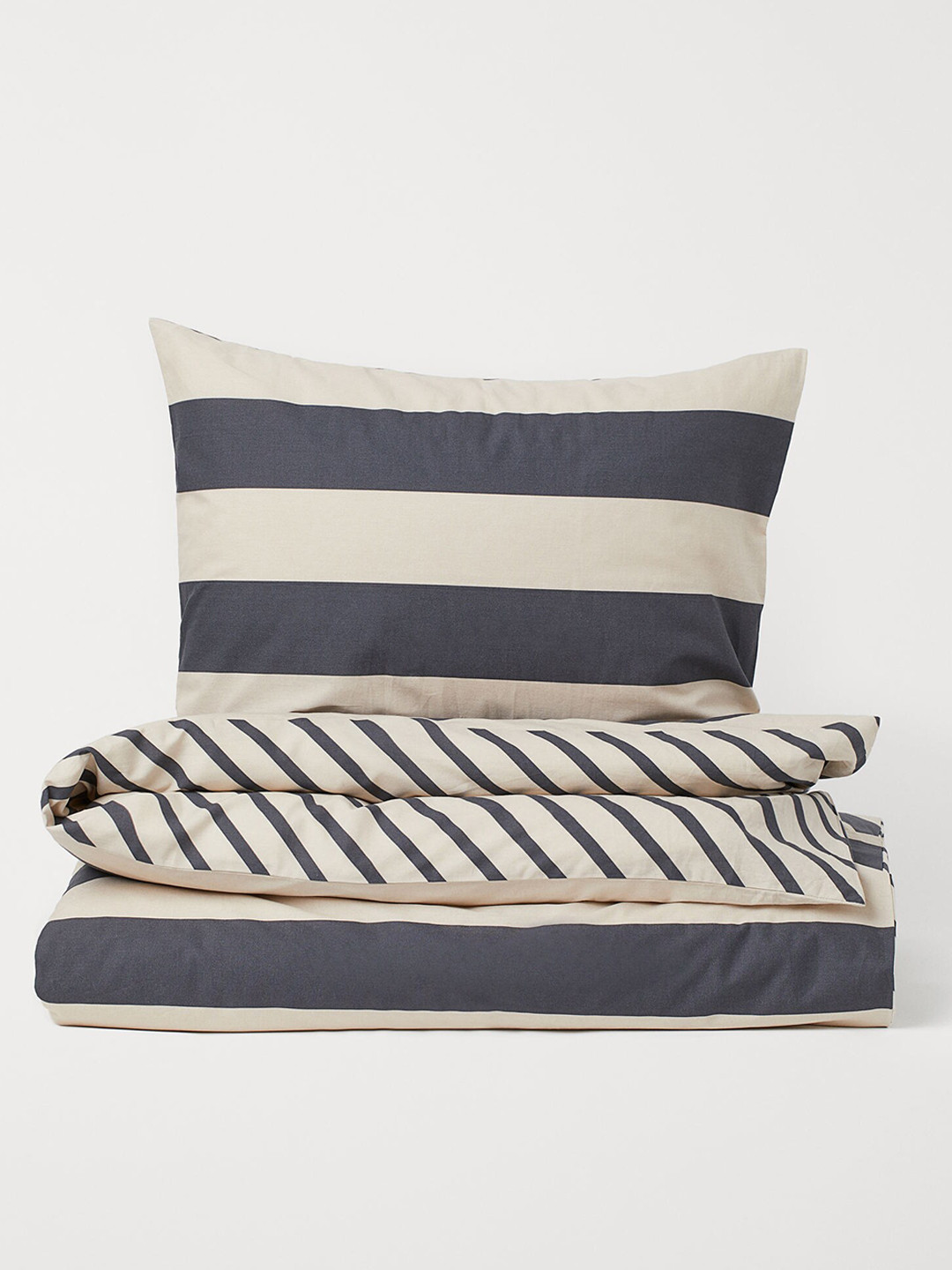 Buy H&M Grey Single Cotton Duvet Cover Set Duvet Cover for Girls