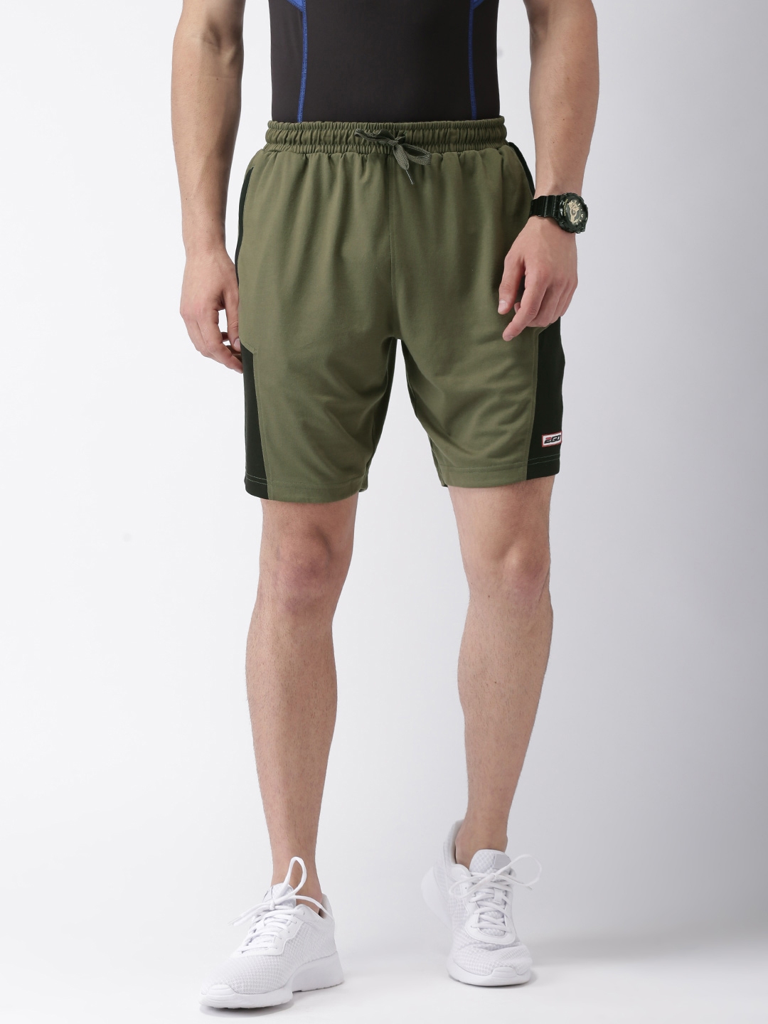 Buy 2GO Men Olive Green Sports Shorts - Shorts for Men 1726595 | Myntra