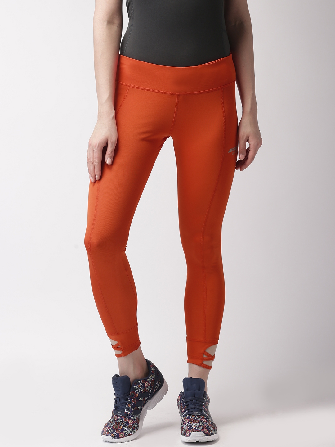 Buy 2GO Women Orange Training Tights - Tights for Women 1726651 | Myntra