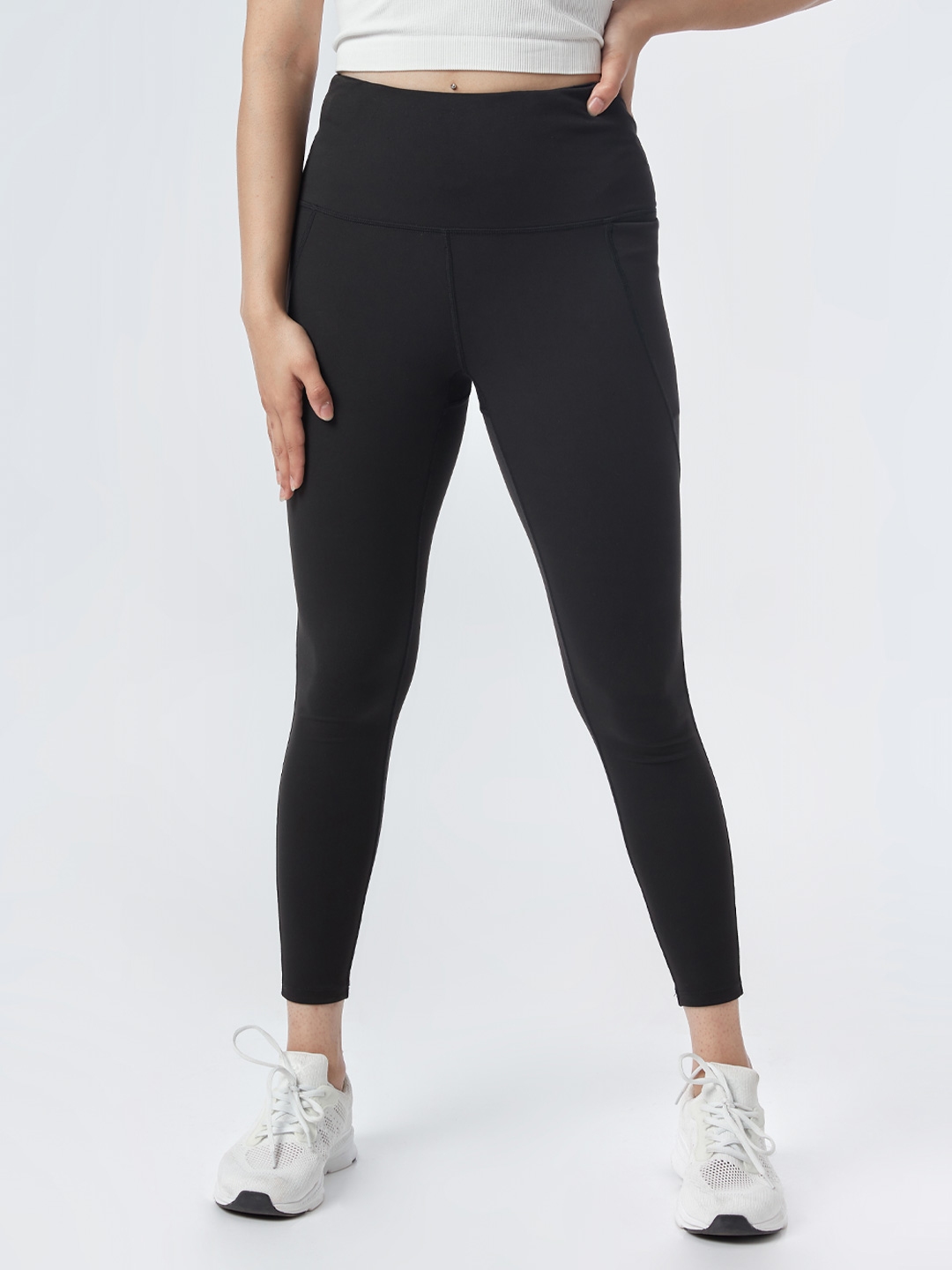Buy Blissclub Women Black Super Stretchy & High Waisted The Ultimate ...