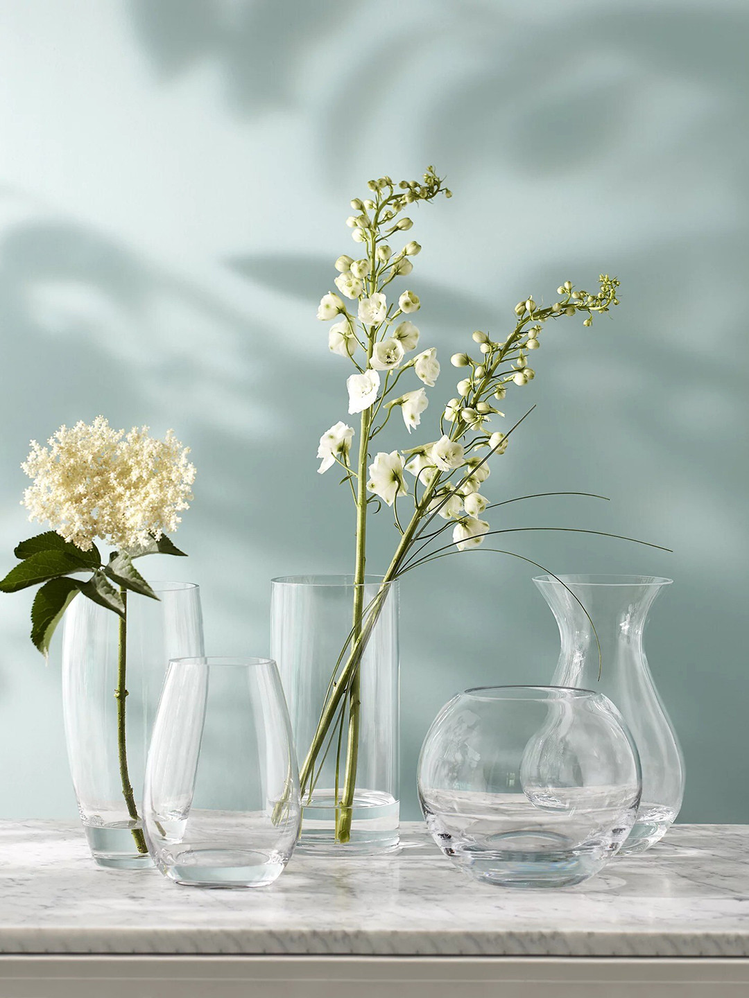Buy Marks & Spencer Transparent Solid Glass Vase Vases for Unisex