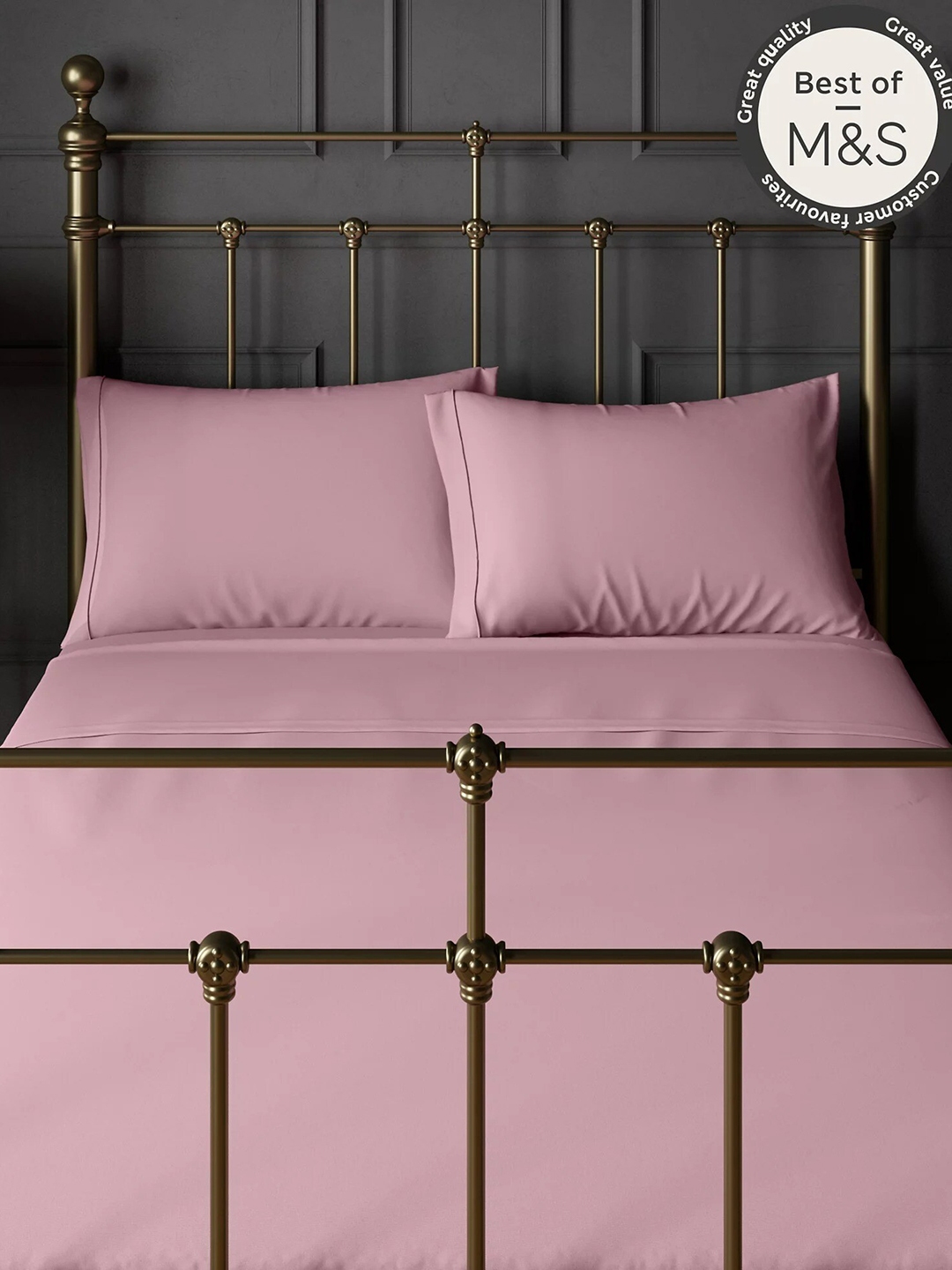 Buy Marks & Spencer Unisex Mauve Pillow Covers Pillow Covers for