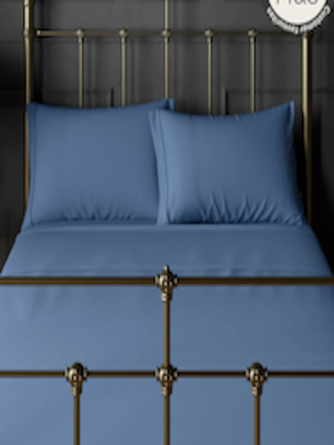 Buy Marks & Spencer Blue Pack Of 2 Egyptian Cotton Pillowcases -  - Home for Unisex