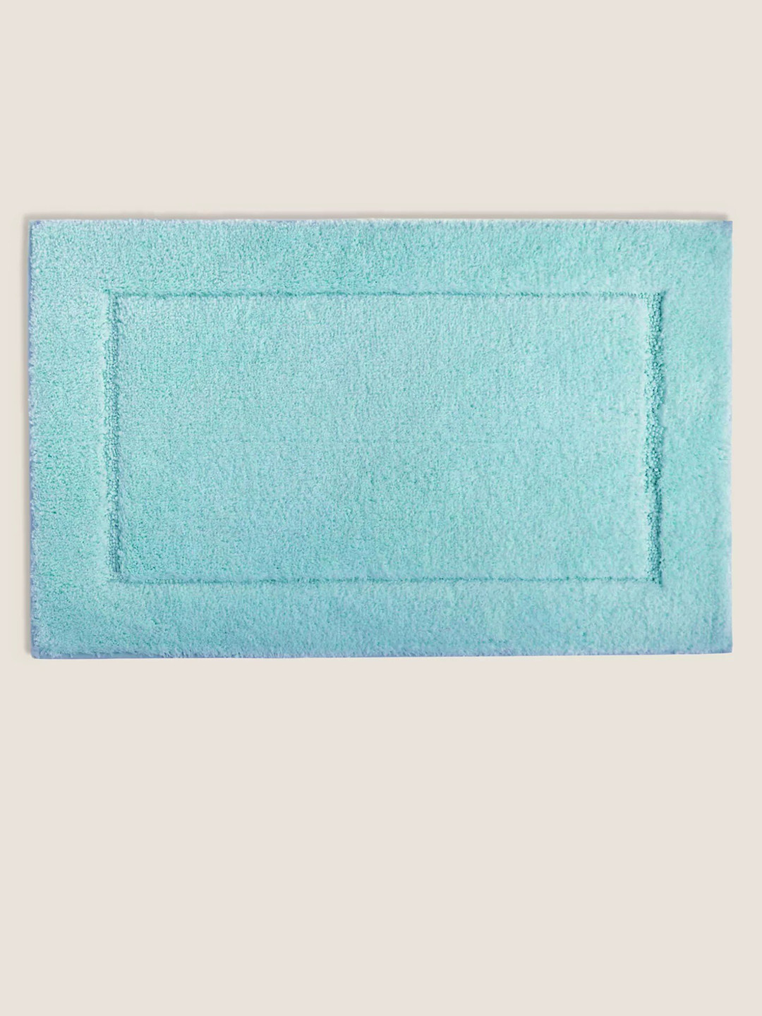 Buy Marks & Spencer Blue Solid Rectangular Bath Rug Bath Rugs for
