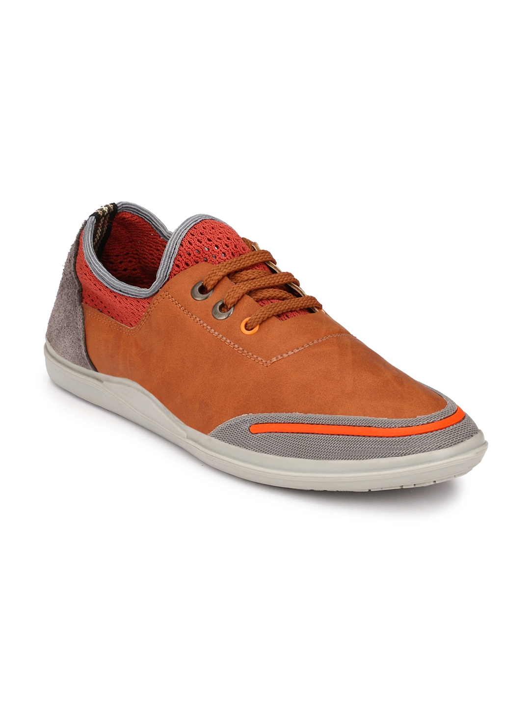 Buy Mactree Men Tan Brown Sneakers - Casual Shoes for Men 1728393 | Myntra