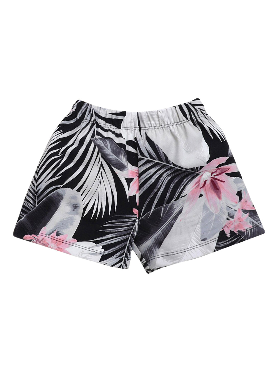 Buy Hopscotch Girls Grey Floral Printed Shorts Shorts for Girls 17294002 Myntra