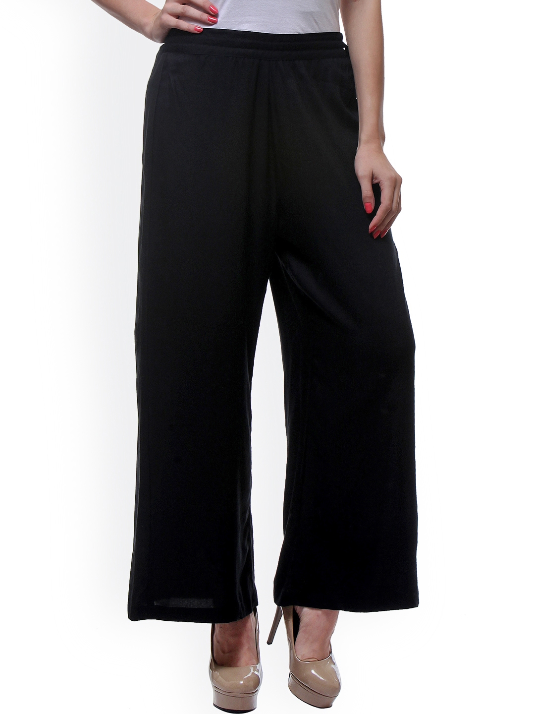 myntra flared palazzo