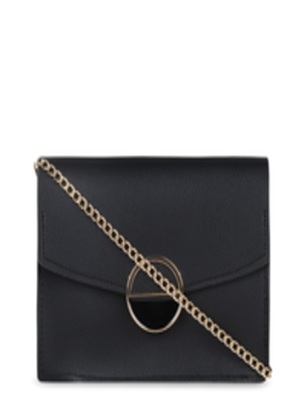 Buy Addons Black PU Structured Sling Bag - Handbags for Women 17298858 ...