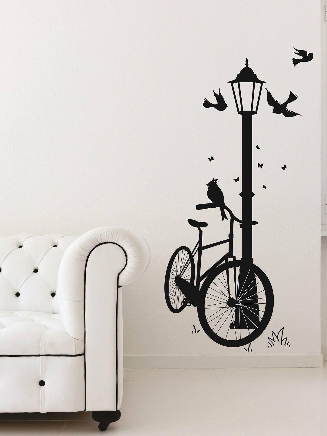 Buy WALLSTICK Black Vinyl Wall Sticker Decals And Stickers for Unisex