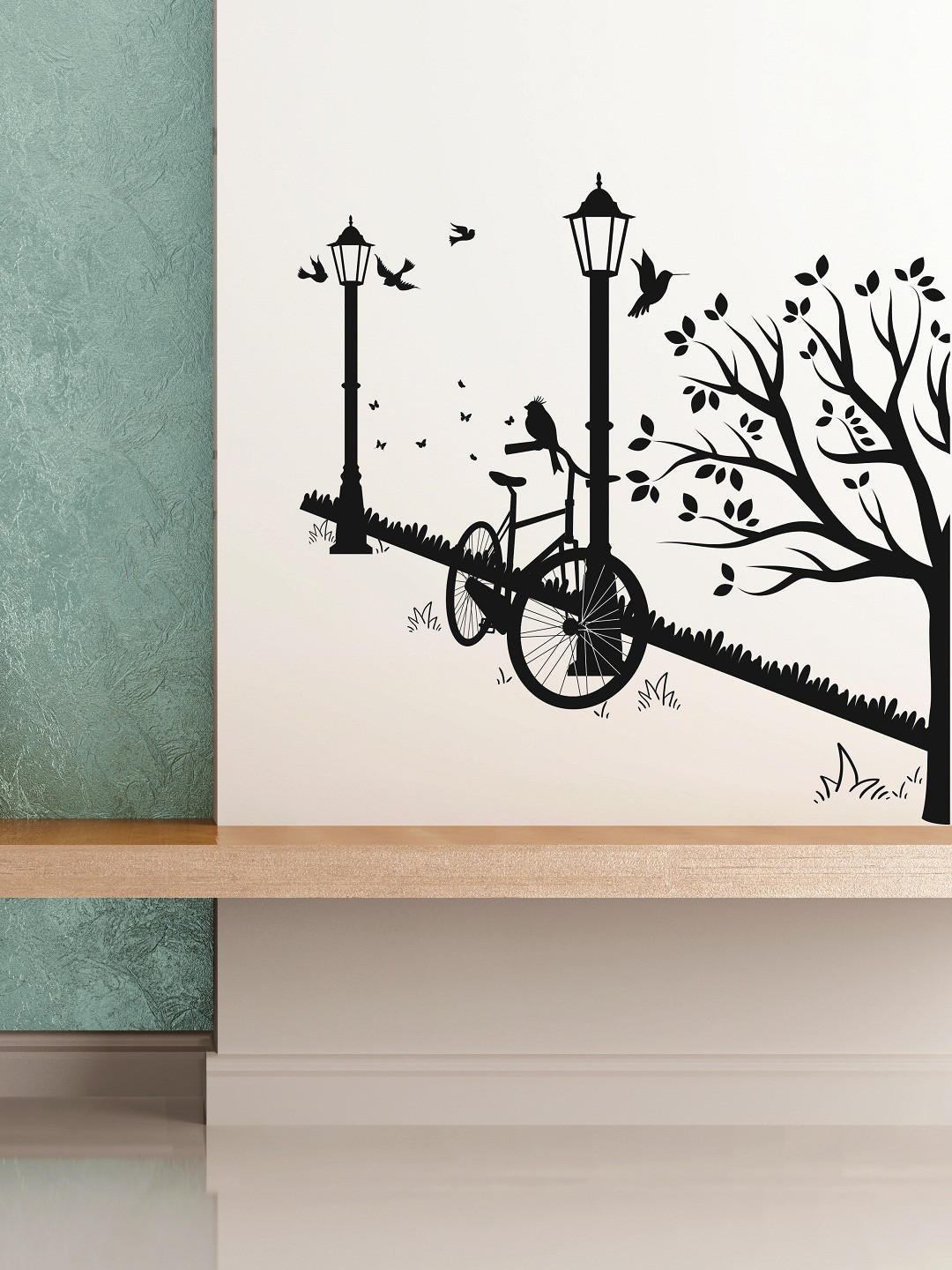 Buy WALLSTICK Black Vinyl Wall Sticker Decals And Stickers for Unisex