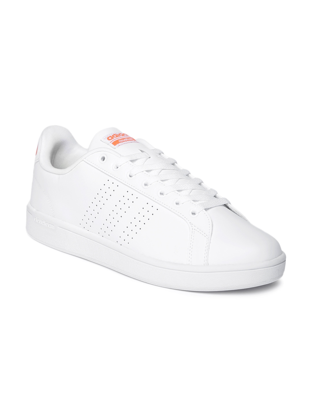 Buy ADIDAS NEO Men White Leather Cloudfoam Advantage Clean Sneakers - Casual Shoes for Men 