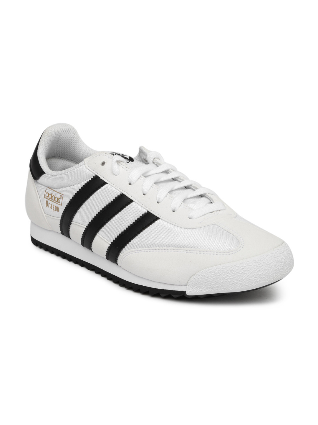 white adidas dragon trainers