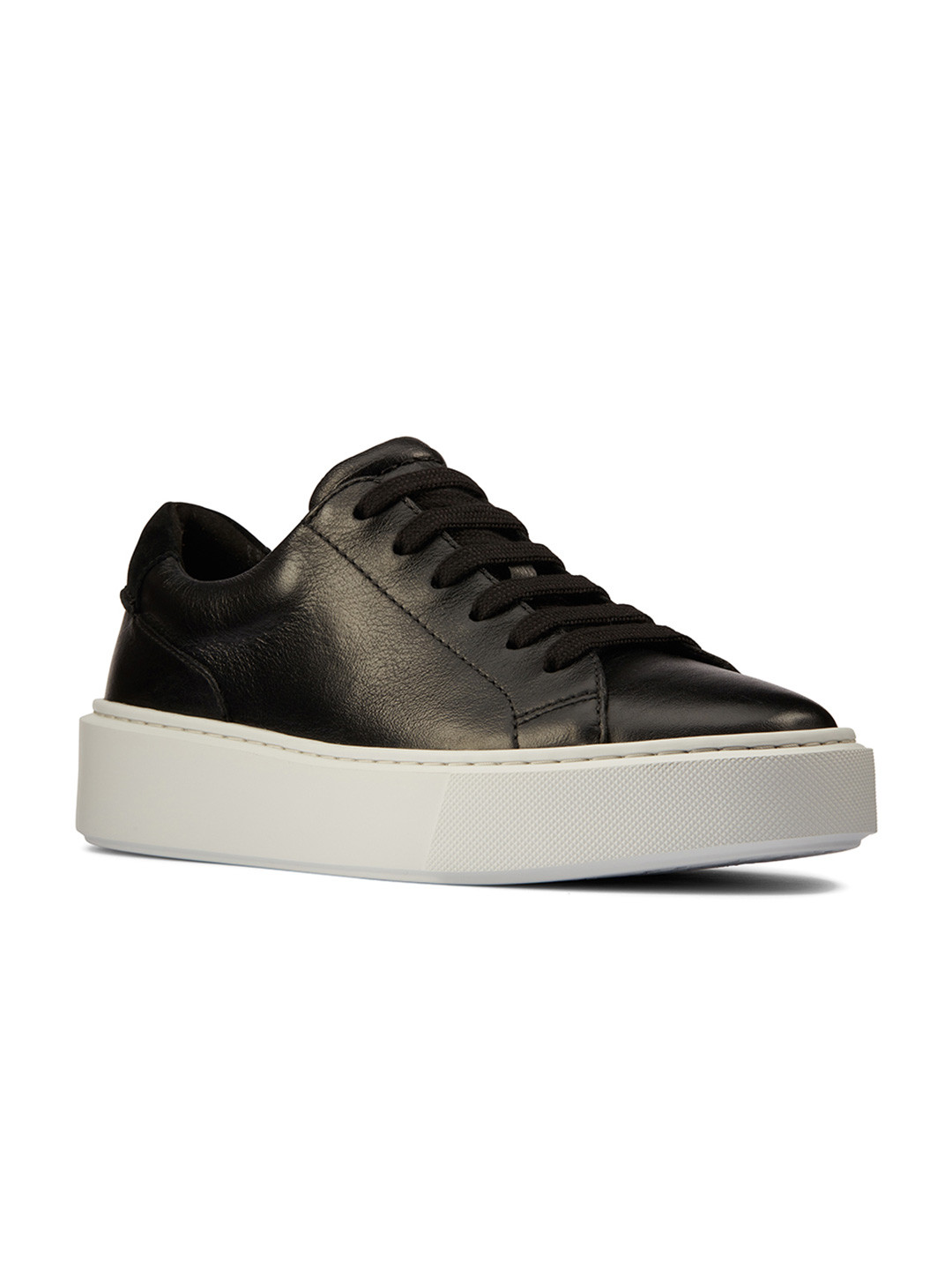 clarks black trainers womens