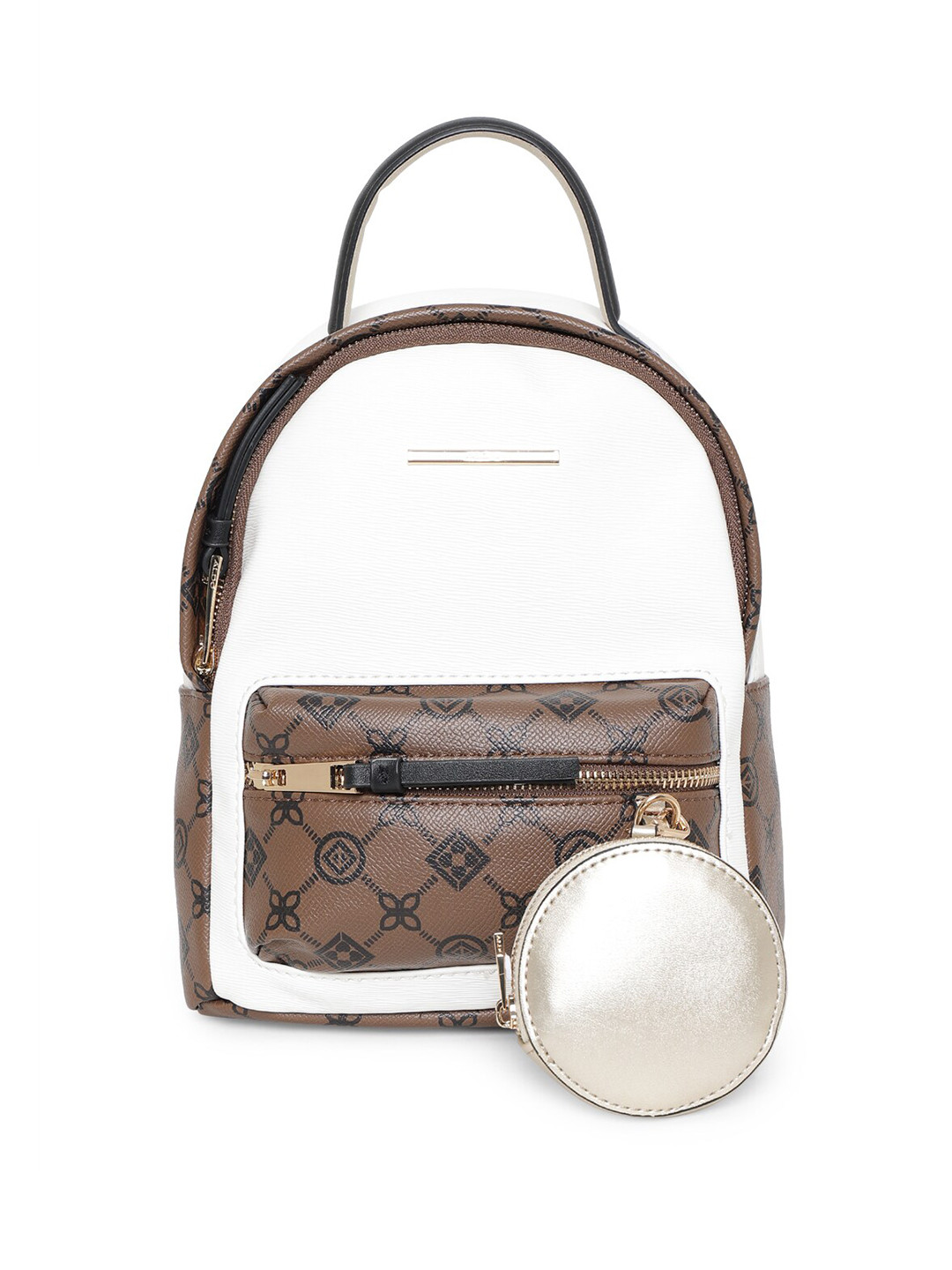 Buy ALDO Women Brown & White Backpack Backpacks for Women 17314230